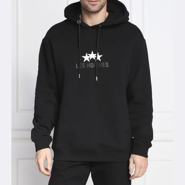Толстовка обычного кроя Les Hommes, черный 
Толстовка обычного кроя Les Hommes, черный