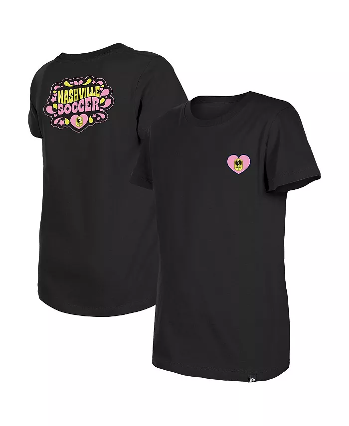 Футболка с принтом "Bubble Heart" Nashville SC для девочек постарше, черная New Era
Футболка с принтом "Bubble Heart" Nashville SC для девочек постарше, черная New Era
