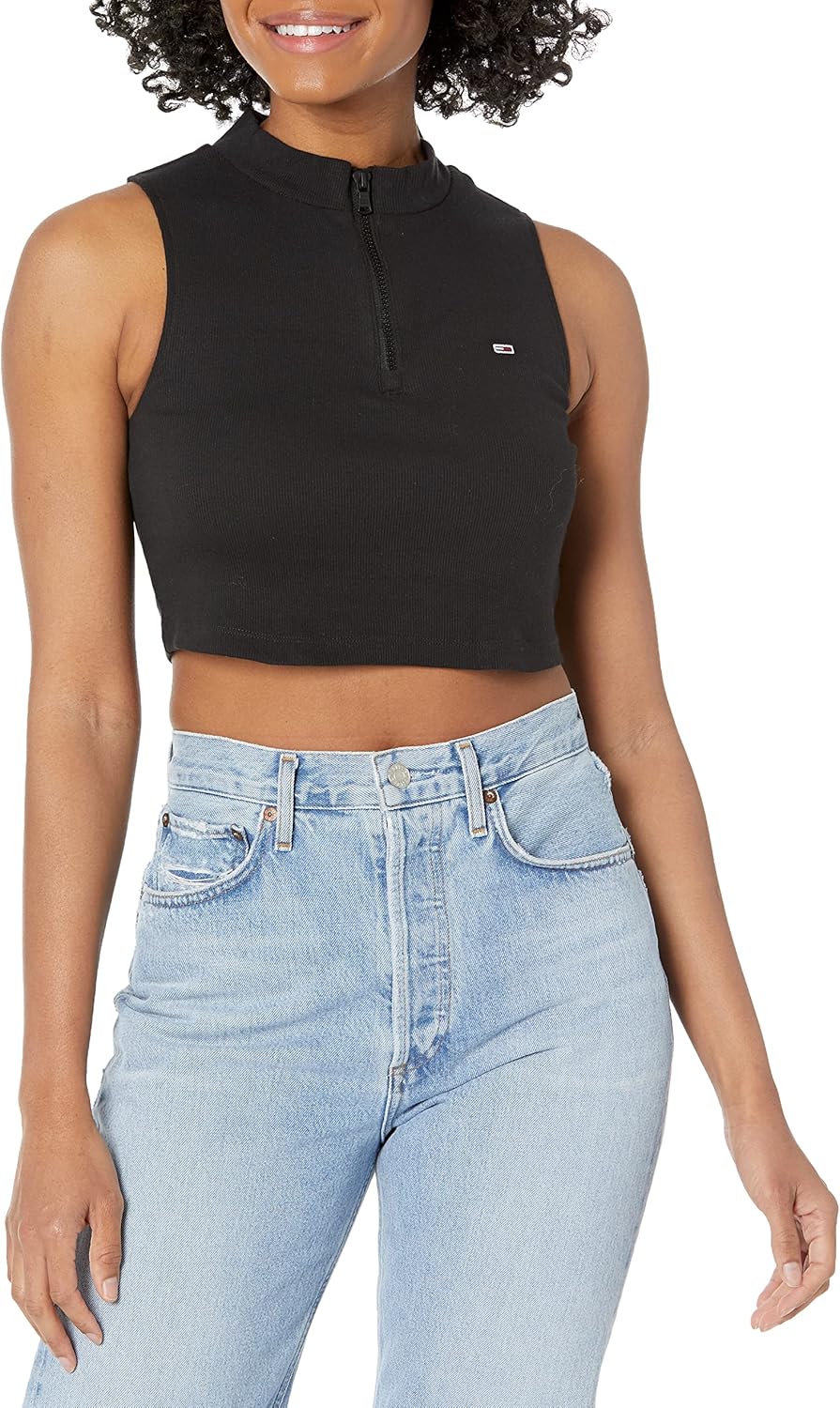 Женская майка с воротником-стойкой Tommy Hilfiger, Dark Sable
Женская майка с воротником-стойкой Tommy Hilfiger, Dark Sable