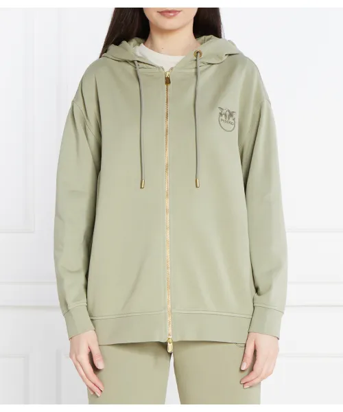 Толстовка Loose fit Pinko, зеленый 
Толстовка Loose fit Pinko, зеленый