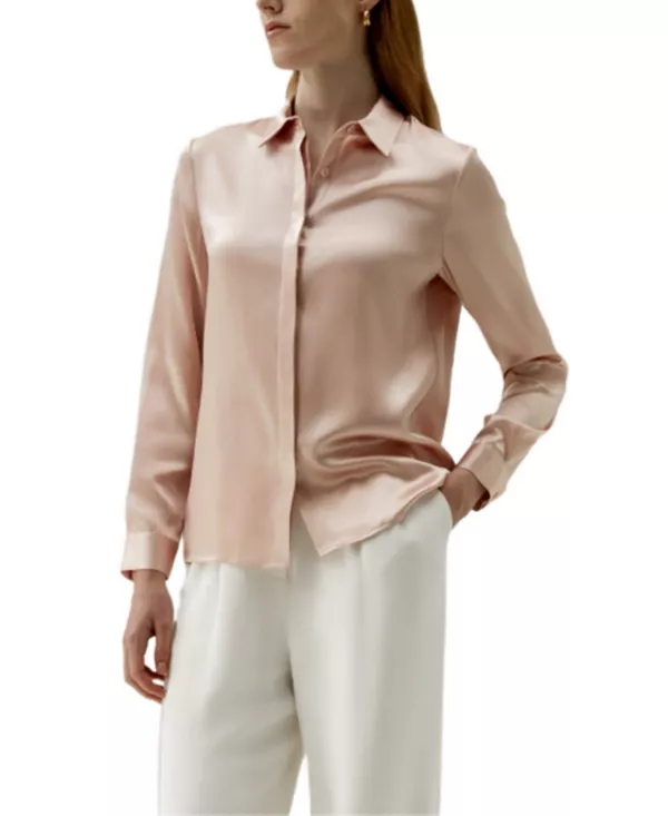 Женская базовая шелковая рубашка со скрытой планкой Lilysilk, розовый
Женская базовая шелковая рубашка со скрытой планкой Lilysilk, розовый