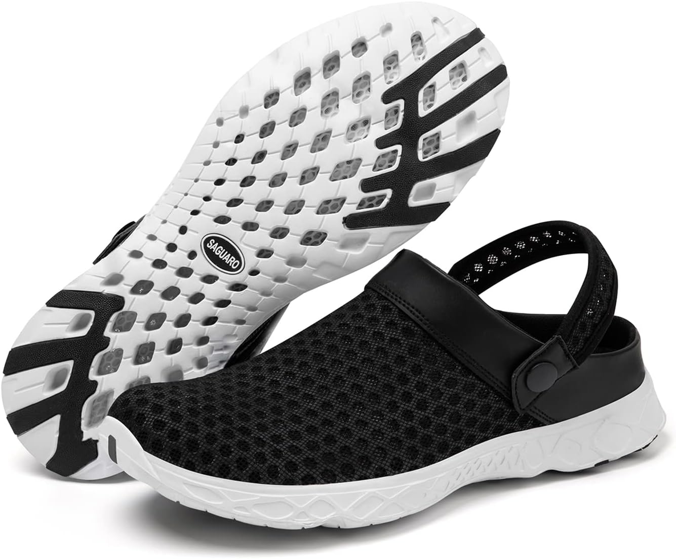 Мужские и женские садовые туфли SAGUARO с быстрой сушкой, легкие дышащие сабо для садоводства, водные туфли, сетчатые сандалии для спорта, активного отдыха, пляжа, бассейна и упражнений, черный
Мужские и женские садовые туфли SAGUARO с быстрой сушкой, легкие дышащие сабо для садоводства, водные туфли, сетчатые сандалии для спорта, активного отдыха, пляжа, бассейна и упражнений, черный