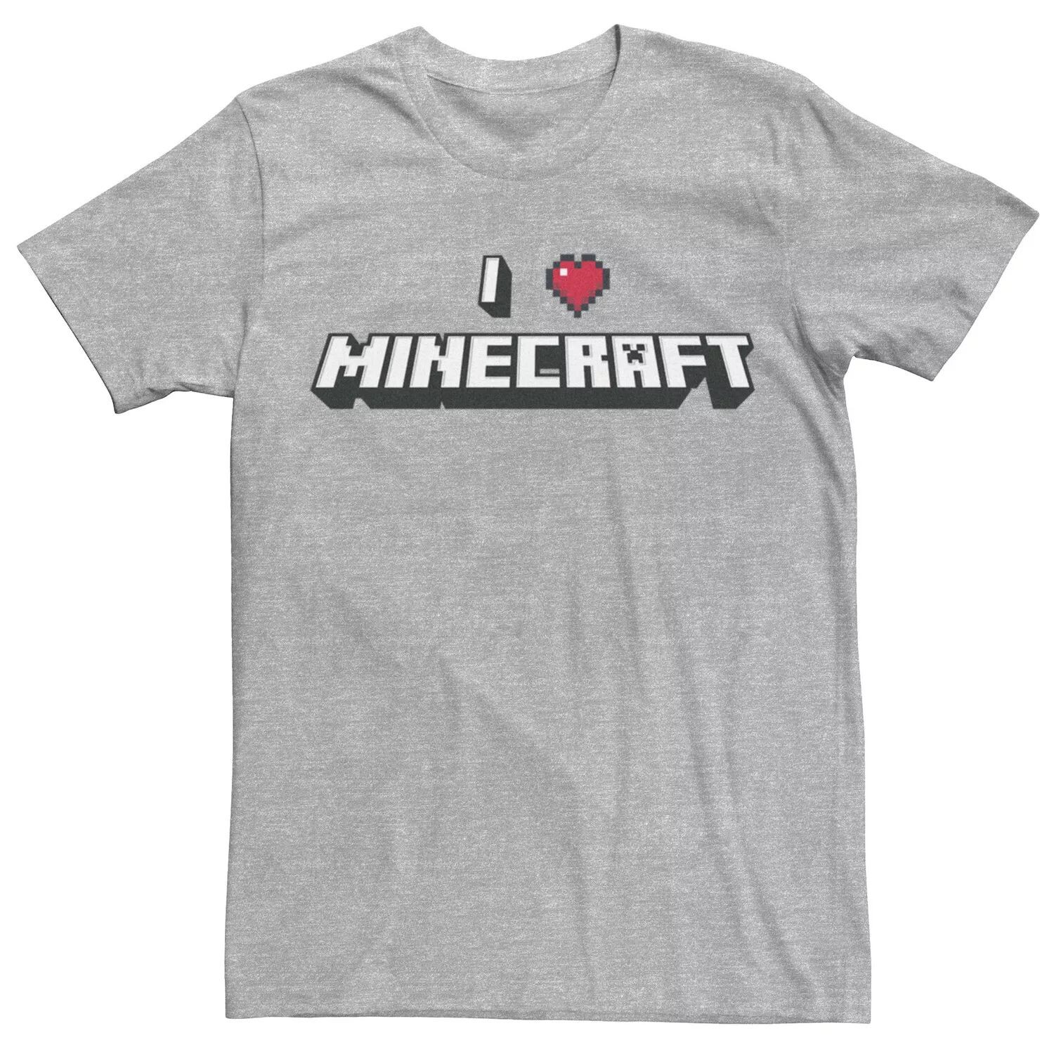 Мужская футболка с надписью Minecraft I Love Minecraft Licensed Character
Мужская футболка с надписью Minecraft I Love Minecraft Licensed Character