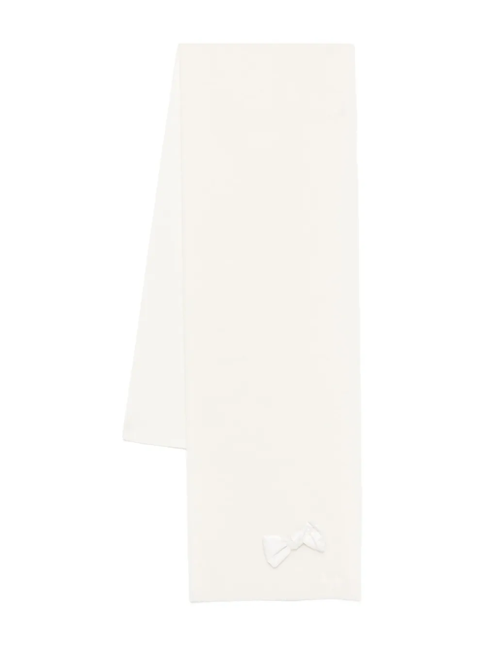 Шарф с аппликацией в виде банта Il Gufo, белый
Шарф с аппликацией в виде банта Il Gufo, белый