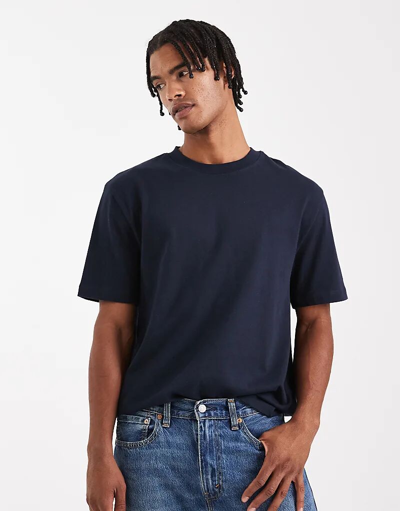 Плотная свободная футболка ASOS DESIGN темно-синего цвета
Плотная свободная футболка ASOS DESIGN темно-синего цвета