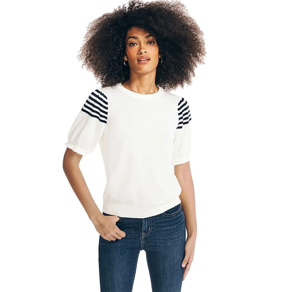 Свитер Nautica 27S101 short sleeve, белый 
Свитер Nautica 27S101 short sleeve, белый