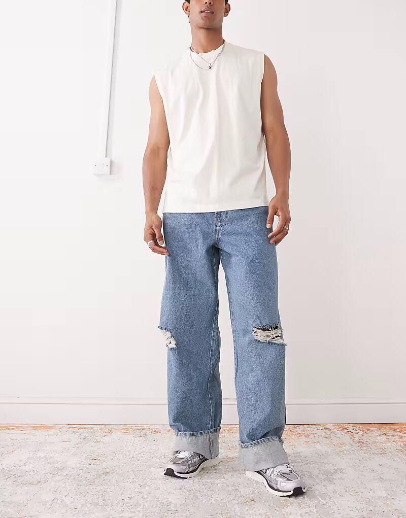 COLLUSION мешковатые джинсы с отворотами, в состоянии средней стирки
COLLUSION мешковатые джинсы с отворотами, в состоянии средней стирки