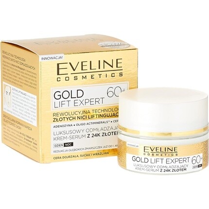 Gold Lift Expert дневной/ночной крем 60+ 50мл, Eveline Cosmetics
Gold Lift Expert дневной/ночной крем 60+ 50мл, Eveline Cosmetics