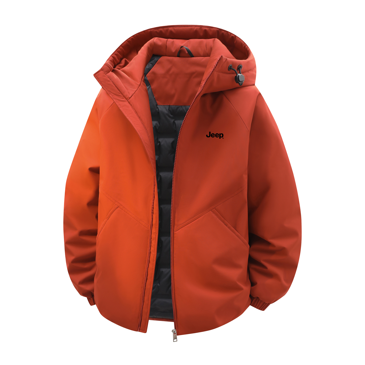 Пуховик Unisex с капюшоном утепленный Jeep, оранжевый красный
Пуховик Unisex с капюшоном утепленный Jeep, оранжевый красный