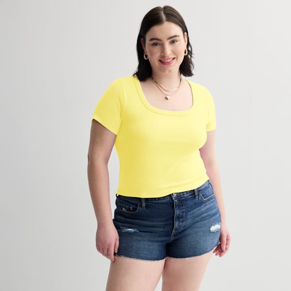 Детский укороченный топ с квадратным вырезом и рубчиком больших размеров So, цвет hello sunny
Детский укороченный топ с квадратным вырезом и рубчиком больших размеров So, цвет hello sunny