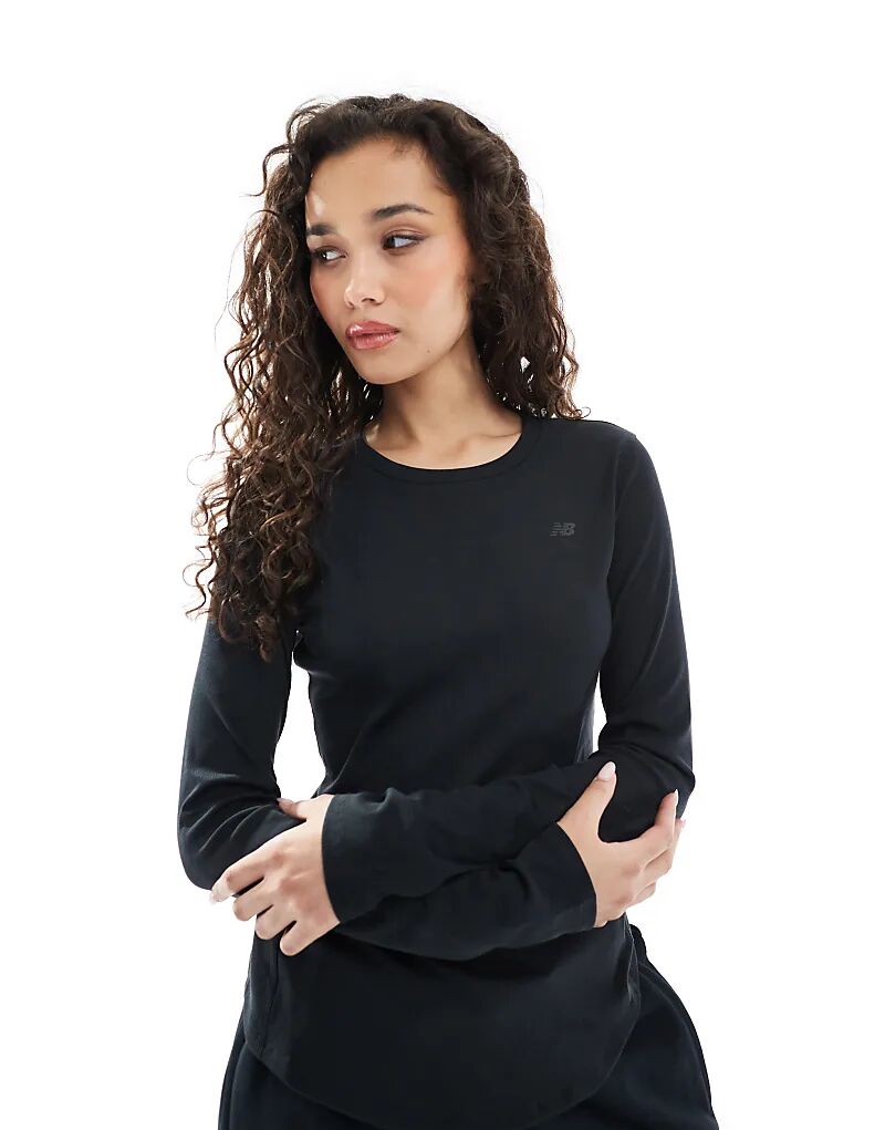 New Balance Microrib Топ с длинным рукавом, черный цвет
New Balance Microrib Топ с длинным рукавом, черный цвет
