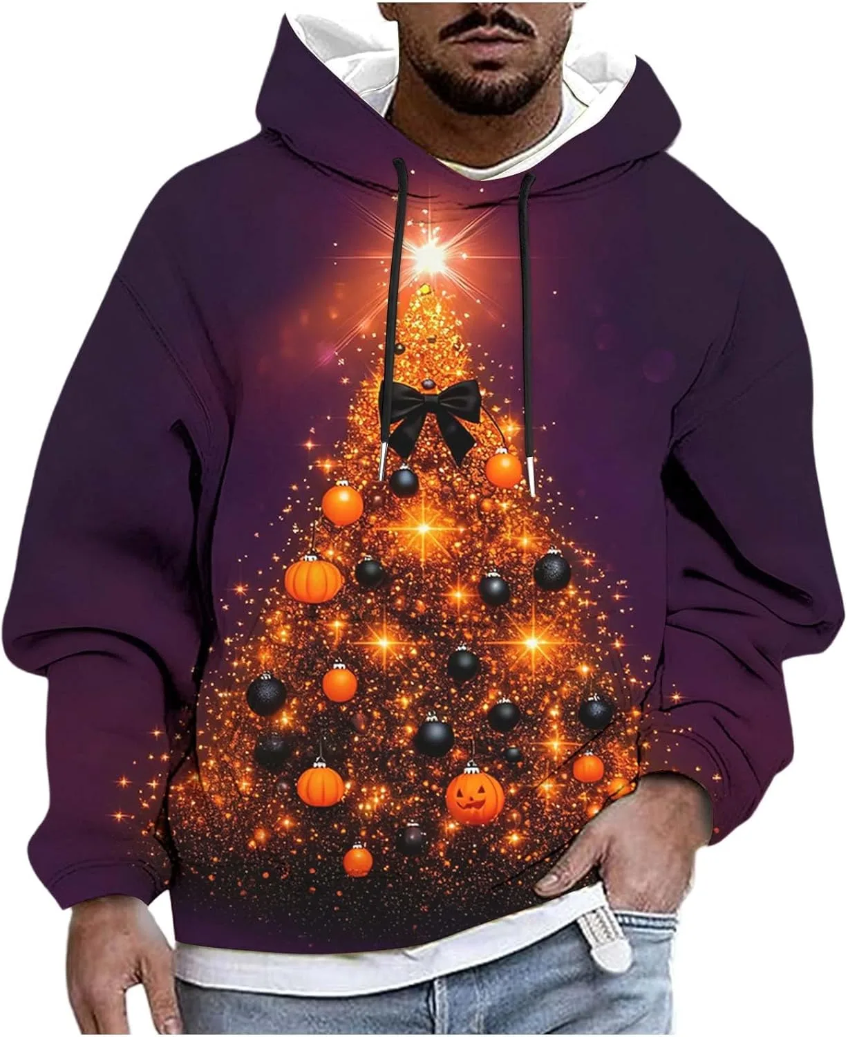 Мужской оверсайз худи с новогодним принтом Santa Claus
Мужской оверсайз худи с новогодним принтом Santa Claus