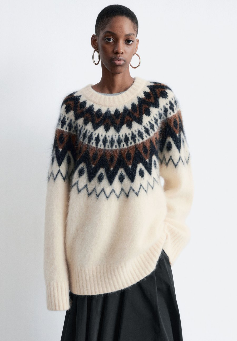 Джемпер & other stories Jumper, White/Brown/White
Джемпер & other stories Jumper, White/Brown/White
