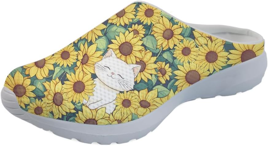 Садовые сабо Forchrinse Rainbow Cat Star для мужчин и женщин, с поддержкой свода стопы, кроссовки-мюли для дома, работы и спортзала, Sunflower Cat
Садовые сабо Forchrinse Rainbow Cat Star для мужчин и женщин, с поддержкой свода стопы, кроссовки-мюли для дома, работы и спортзала, Sunflower Cat