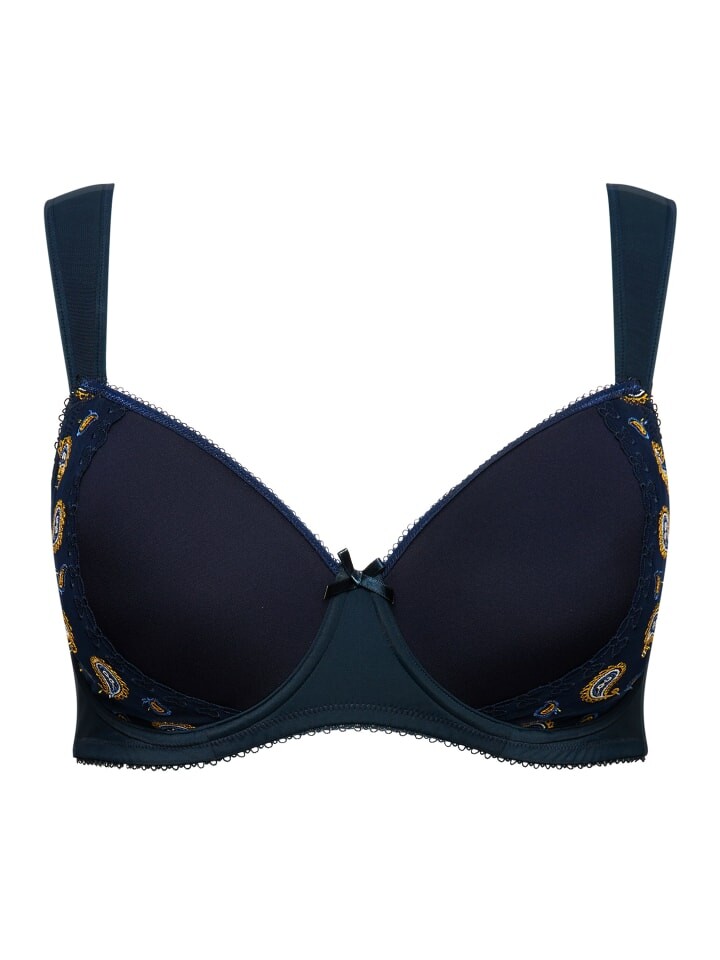 Бюстгальтер на косточках Ulla Popken BH, цвет nachtblau 
Бюстгальтер на косточках Ulla Popken BH, цвет nachtblau