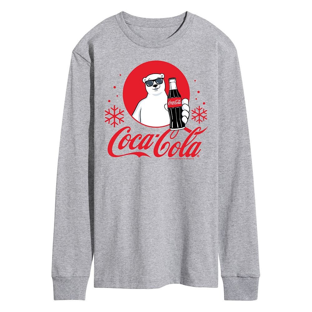 Мужская футболка с длинными рукавами и рисунком CocaCola Polar Bear Licensed Character, серый
Мужская футболка с длинными рукавами и рисунком CocaCola Polar Bear Licensed Character, серый