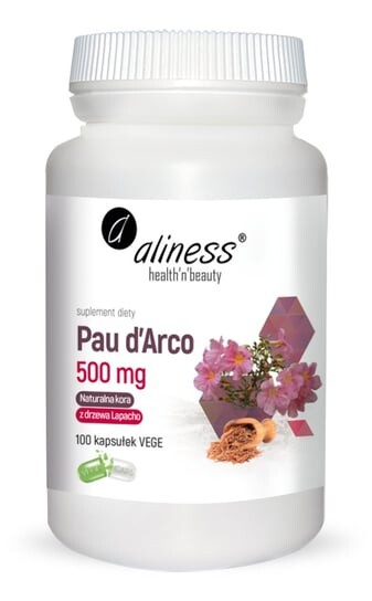 Aliness, Pau d'Arco 500мг 100 капсул
Aliness, Pau d'Arco 500мг 100 капсул