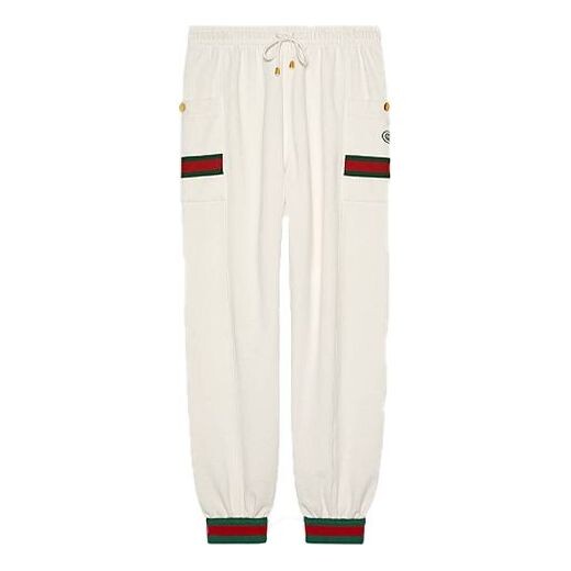 Брюки knitted jogging trousers with webbing for men white Gucci, белый
Брюки knitted jogging trousers with webbing for men white Gucci, белый