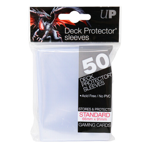Чехол для карточек Standard Deck Protectors (50Ct) – Clear Ultra Pro 
Чехол для карточек Standard Deck Protectors (50Ct) – Clear Ultra Pro