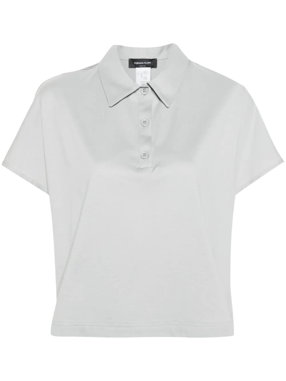 Рубашка поло с контрастными вставками Fabiana Filippi, серый
Рубашка поло с контрастными вставками Fabiana Filippi, серый
