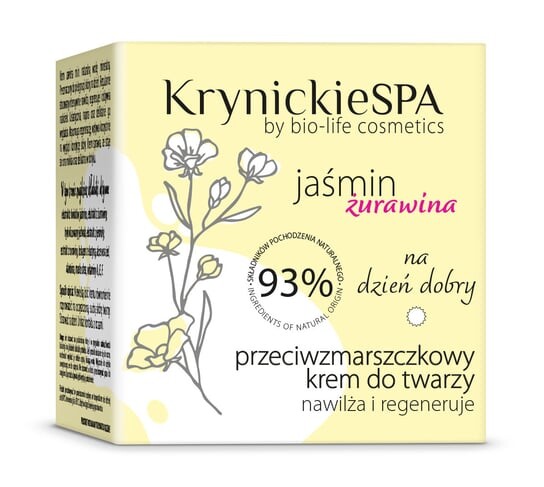 Крем Для Лица Против Морщин Увлажняет И Регенерирует - На День, Krynickiespa
Крем Для Лица Против Морщин Увлажняет И Регенерирует - На День, Krynickiespa