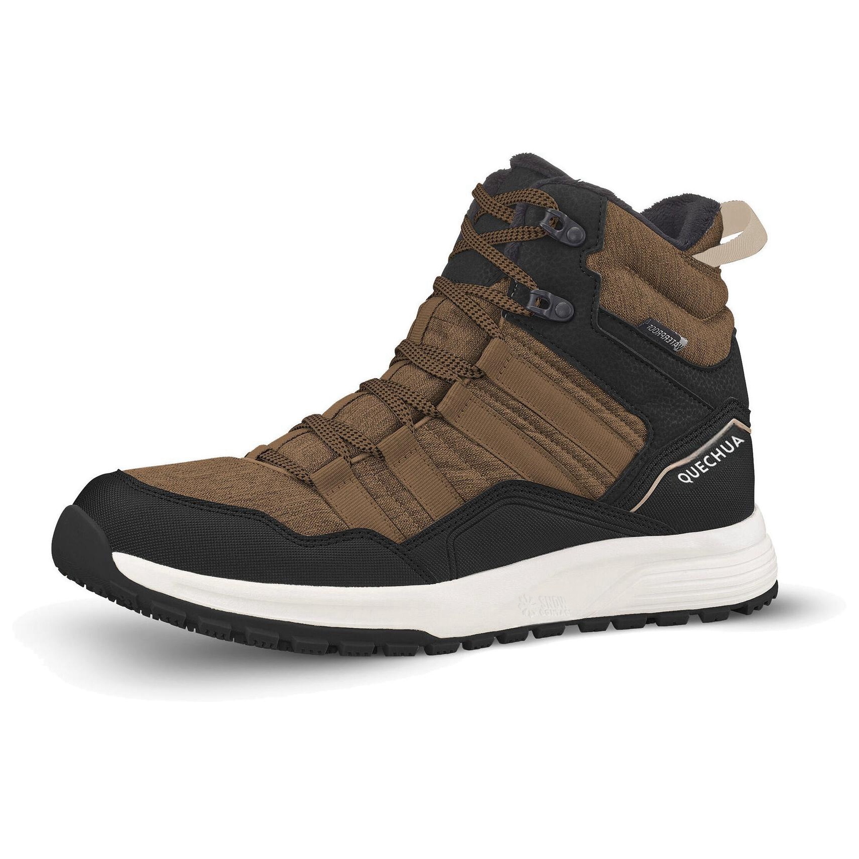 DECATHLON Теплые противоскользящие высокие треккинговые ботинки SH500, мужские, черно-коричневые
DECATHLON Теплые противоскользящие высокие треккинговые ботинки SH500, мужские, черно-коричневые