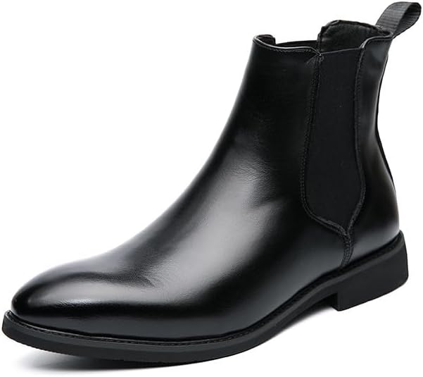 Мужские кожаные ботинки Chelsea Santimon для мужчин, повседневные ботинки на шнуровке, короткие ботинки, черный
Мужские кожаные ботинки Chelsea Santimon для мужчин, повседневные ботинки на шнуровке, короткие ботинки, черный