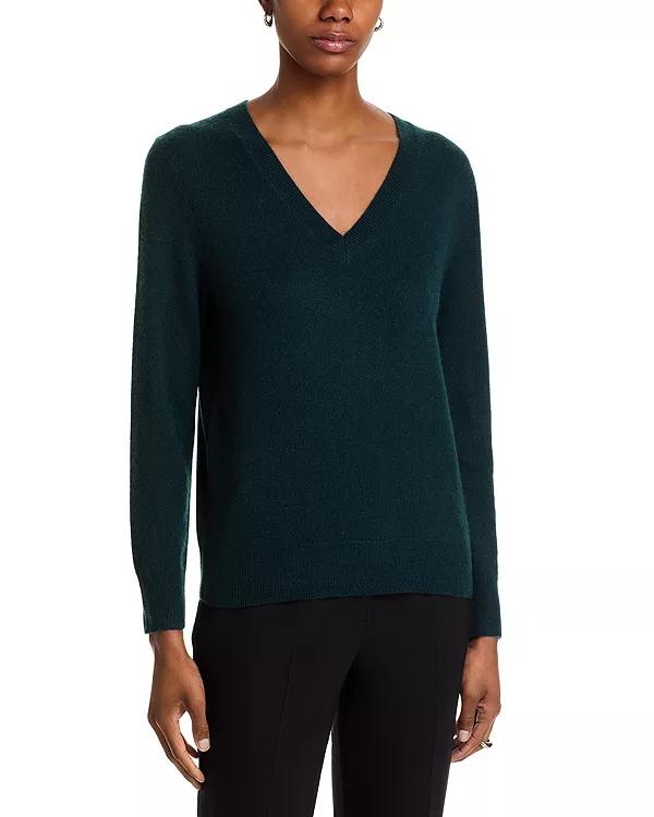 Свитер с V-образным вырезом из 100% кашемира - эксклюзивная модель. C By Bloomingdale'S Cashmere, зеленый
Свитер с V-образным вырезом из 100% кашемира - эксклюзивная модель. C By Bloomingdale'S Cashmere, зеленый