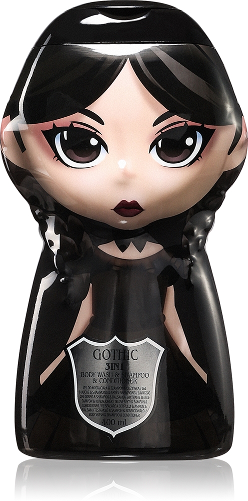 Шампунь, кондиционер и гель для душа «три в одном» для детей «Готический мрак» Wednesday, raspberry 400 мл
Шампунь, кондиционер и гель для душа «три в одном» для детей «Готический мрак» Wednesday, raspberry 400 мл