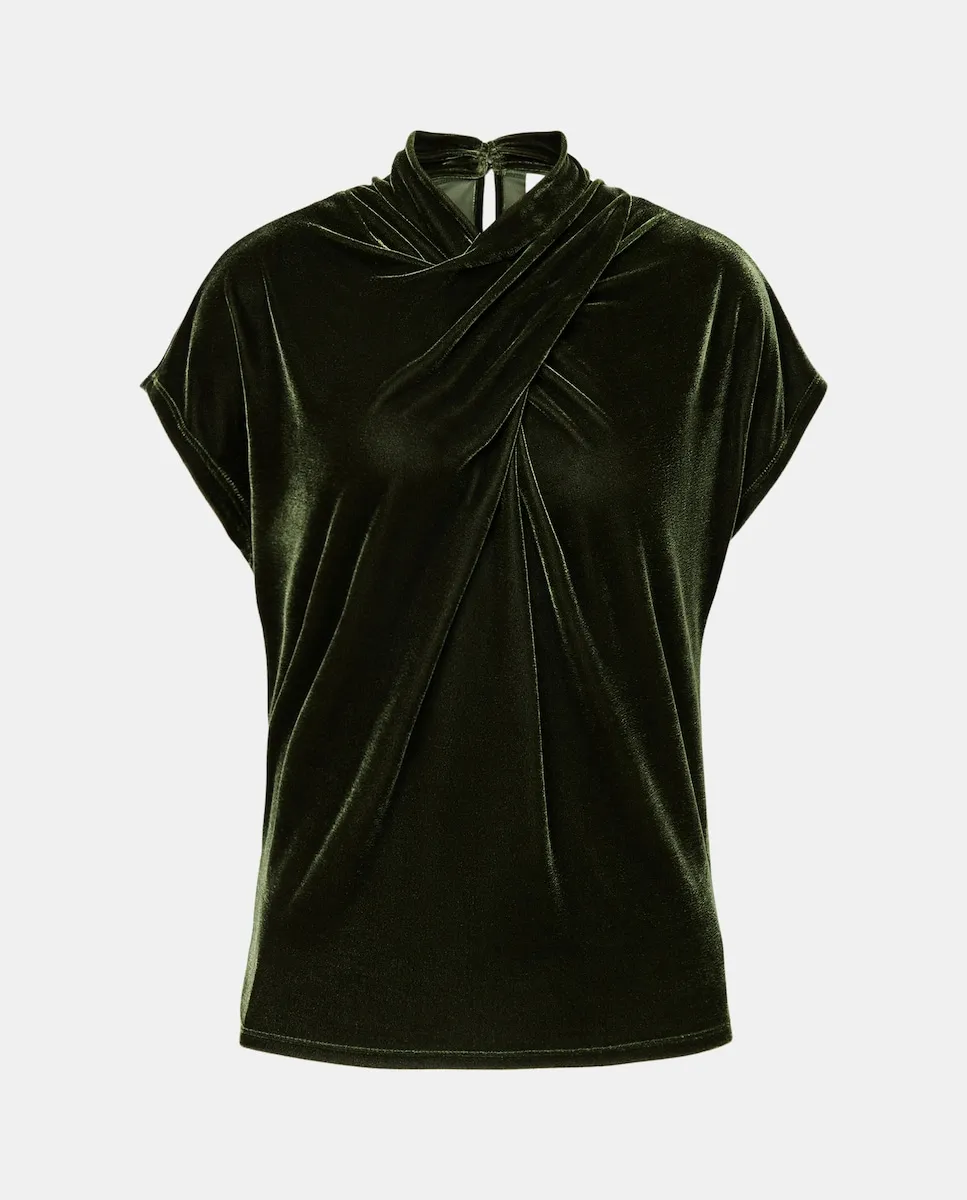 Женская футболка с перекрестным воротником из бархата Woman El Corte Inglés, оливковый
Женская футболка с перекрестным воротником из бархата Woman El Corte Inglés, оливковый