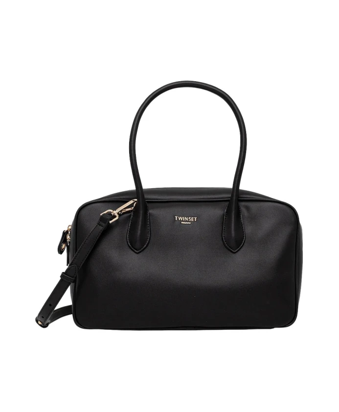 Большая сумка-боулер с логотипом Twinset, черный
Большая сумка-боулер с логотипом Twinset, черный