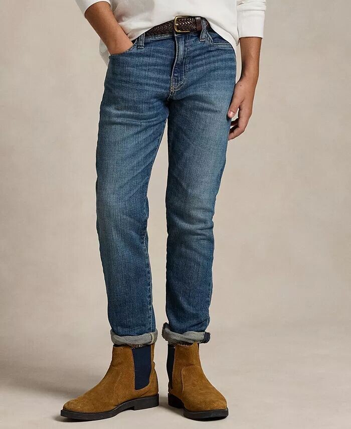 Узкие эластичные джинсы Big Boys Sullivan Polo Ralph Lauren, синий 
Узкие эластичные джинсы Big Boys Sullivan Polo Ralph Lauren, синий