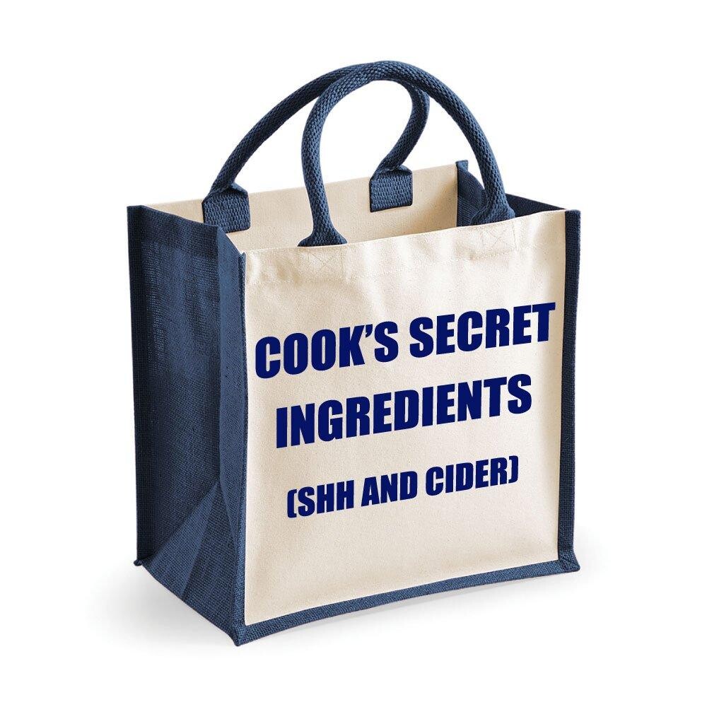 Средняя джутовая сумка Cook's Secret Ingredients (Shh и Сидр) Темно-синяя сумка 60 SECOND MAKEOVER, синий
Средняя джутовая сумка Cook's Secret Ingredients (Shh и Сидр) Темно-синяя сумка 60 SECOND MAKEOVER, синий