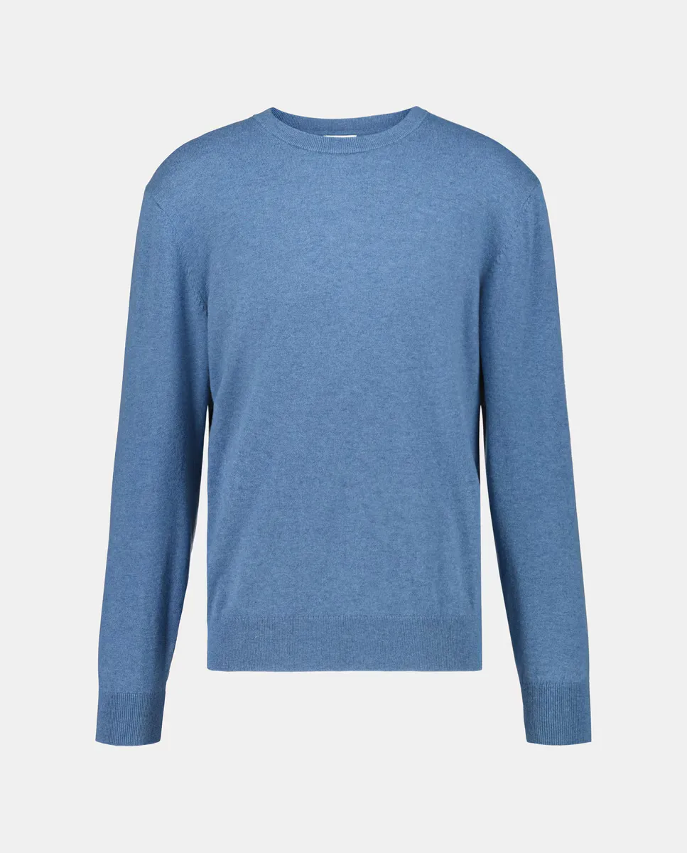 Мужской джемпер с круглым вырезом из гладкой мериносовой шерсти Emidio Tucci, индиго/синий
Мужской джемпер с круглым вырезом из гладкой мериносовой шерсти Emidio Tucci, индиго/синий