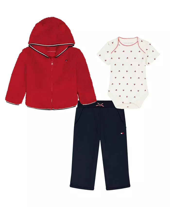 Комплект для девочки: куртка, боди и штаны, 3 предмета Tommy Hilfiger, мультиколор
Комплект для девочки: куртка, боди и штаны, 3 предмета Tommy Hilfiger, мультиколор