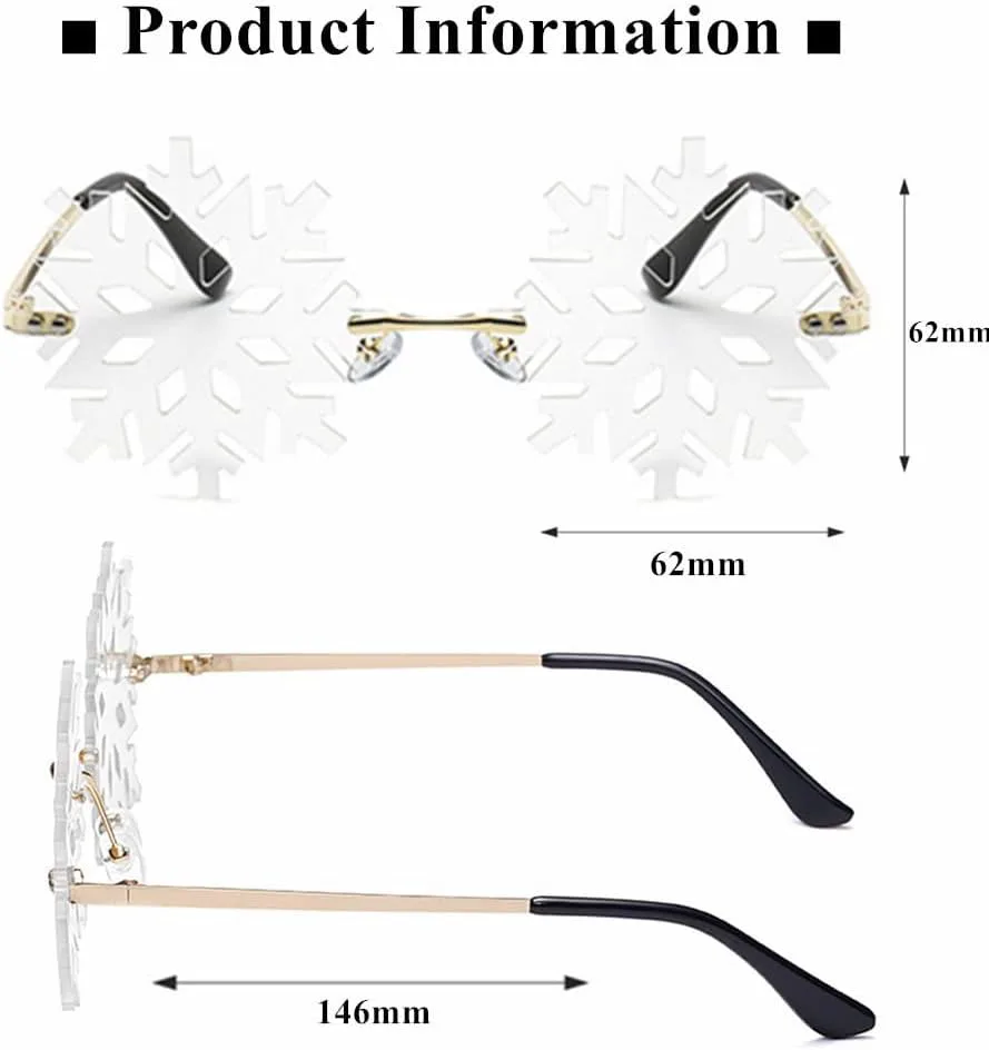 Солнцезащитные очки LASPOR в форме снежинки для женщин и мужчин, милые, без оправы, для Хэллоуина, Рождества, вечеринки, выпускного бала. Аксессуары, White
Солнцезащитные очки LASPOR в форме снежинки для женщин и мужчин, милые, без оправы, для Хэллоуина, Рождества, вечеринки, выпускного бала. Аксессуары, White