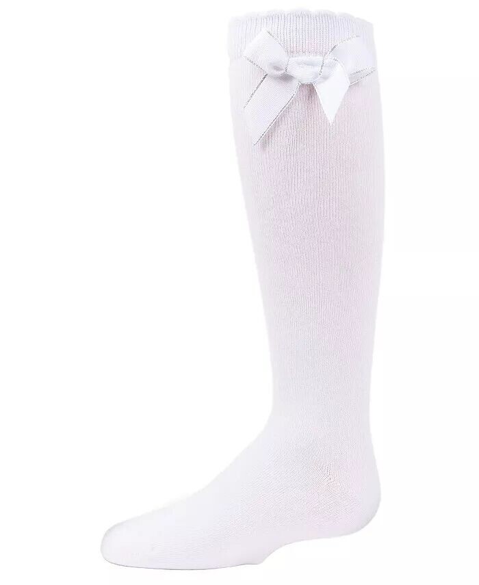 Гольфы для девочек с милым бантом из хлопковой смеси MeMoi, белый
Гольфы для девочек с милым бантом из хлопковой смеси MeMoi, белый