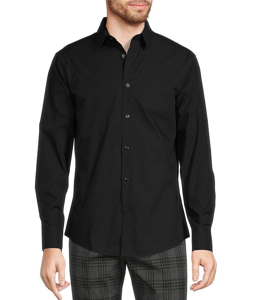 Однотонная тканая рубашка классического кроя Murano Wardrobe Essentials с длинными рукавами, черный
Однотонная тканая рубашка классического кроя Murano Wardrobe Essentials с длинными рукавами, черный