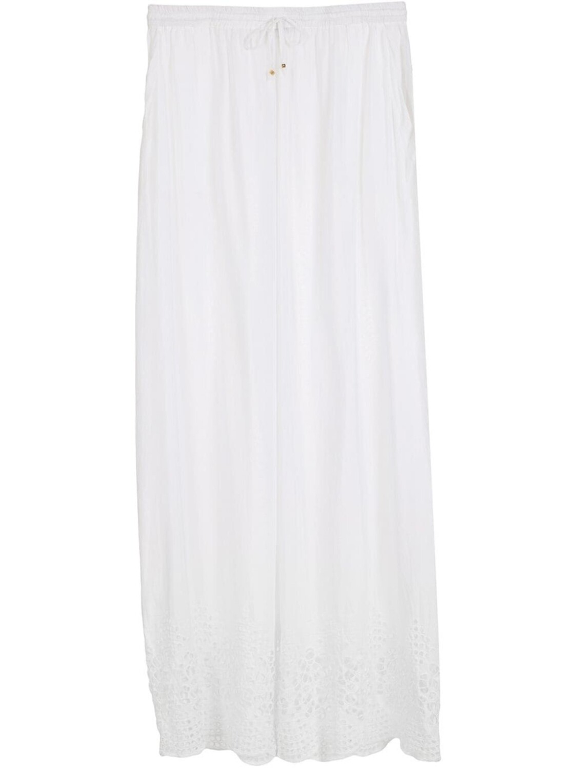 Amir Slama брюки палаццо с английской вышивкой, белый
Amir Slama брюки палаццо с английской вышивкой, белый