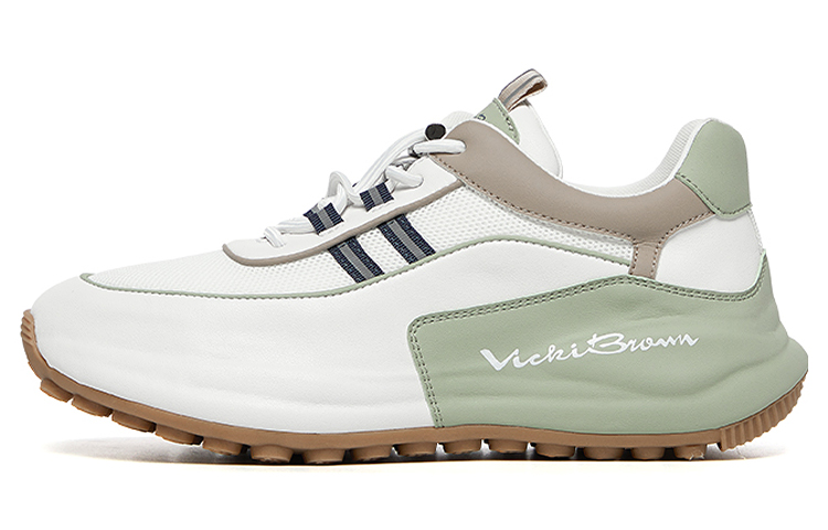 Низкие спортивные повседневные кроссовки мужские VICKI BROWN, бело-зеленые
Низкие спортивные повседневные кроссовки мужские VICKI BROWN, бело-зеленые