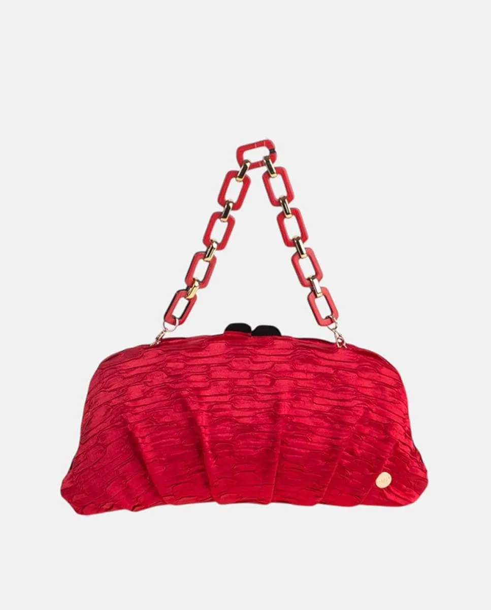 Атласный клатч с текстурой Volum, красный
Атласный клатч с текстурой Volum, красный