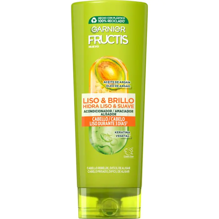 Кондиционер для волос fructis liso & brillo acondicionador pelo liso, rebelde o difícil de alisar Garnier, объем 250 мл
Кондиционер для волос fructis liso & brillo acondicionador pelo liso, rebelde o difícil de alisar Garnier, объем 250 мл