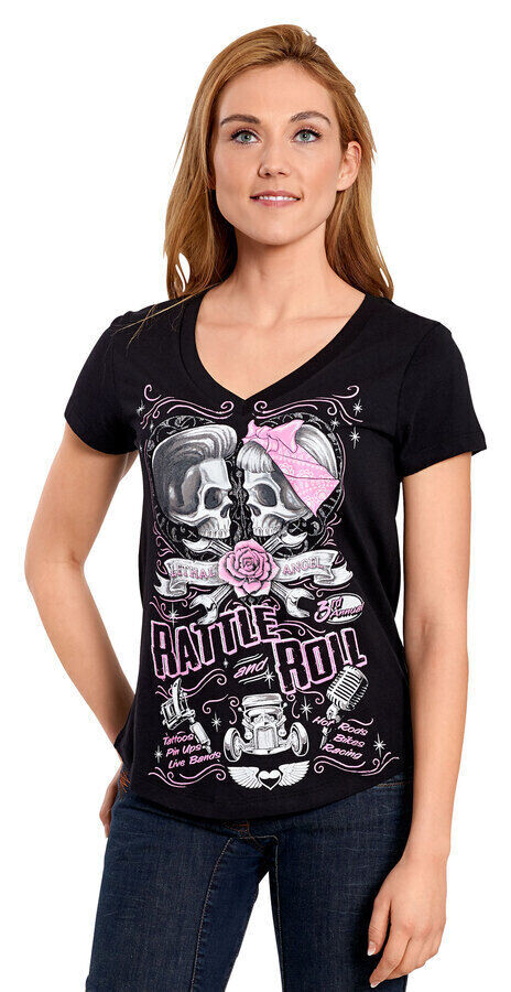 Женская футболка Rattle N Roll Lethal Angel, черный
Женская футболка Rattle N Roll Lethal Angel, черный