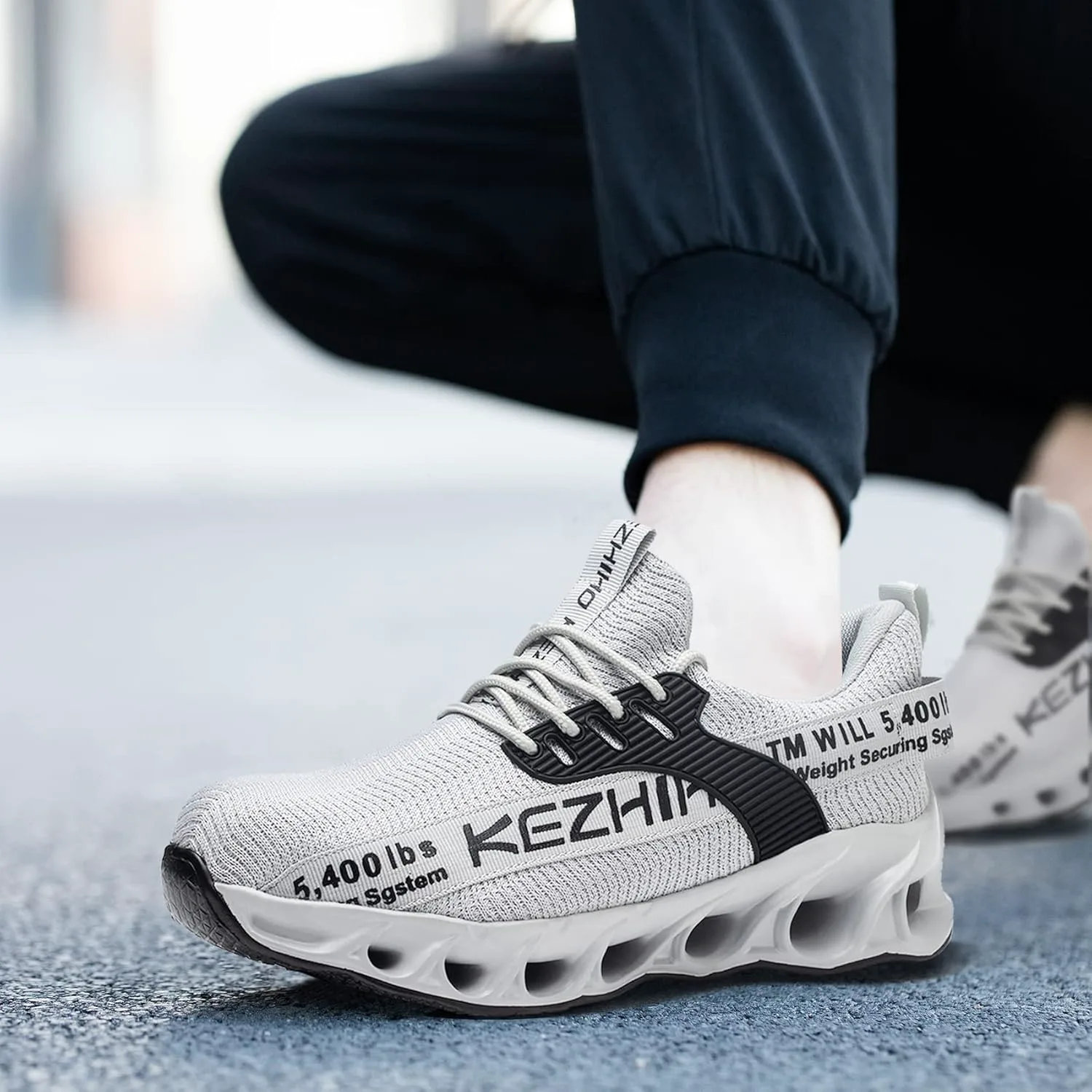 Рабочие туфли Kezhiho с стальным носком для мужчин, легкие, удобные, дышащие, проколоустойчивые, противоскользящие, модные кроссовки, неразрушимые, для строительства и промышленной безопасности, серый
Рабочие туфли Kezhiho с стальным носком для мужчин, легкие, удобные, дышащие, проколоустойчивые, противоскользящие, модные кроссовки, неразрушимые, для строительства и промышленной безопасности, серый