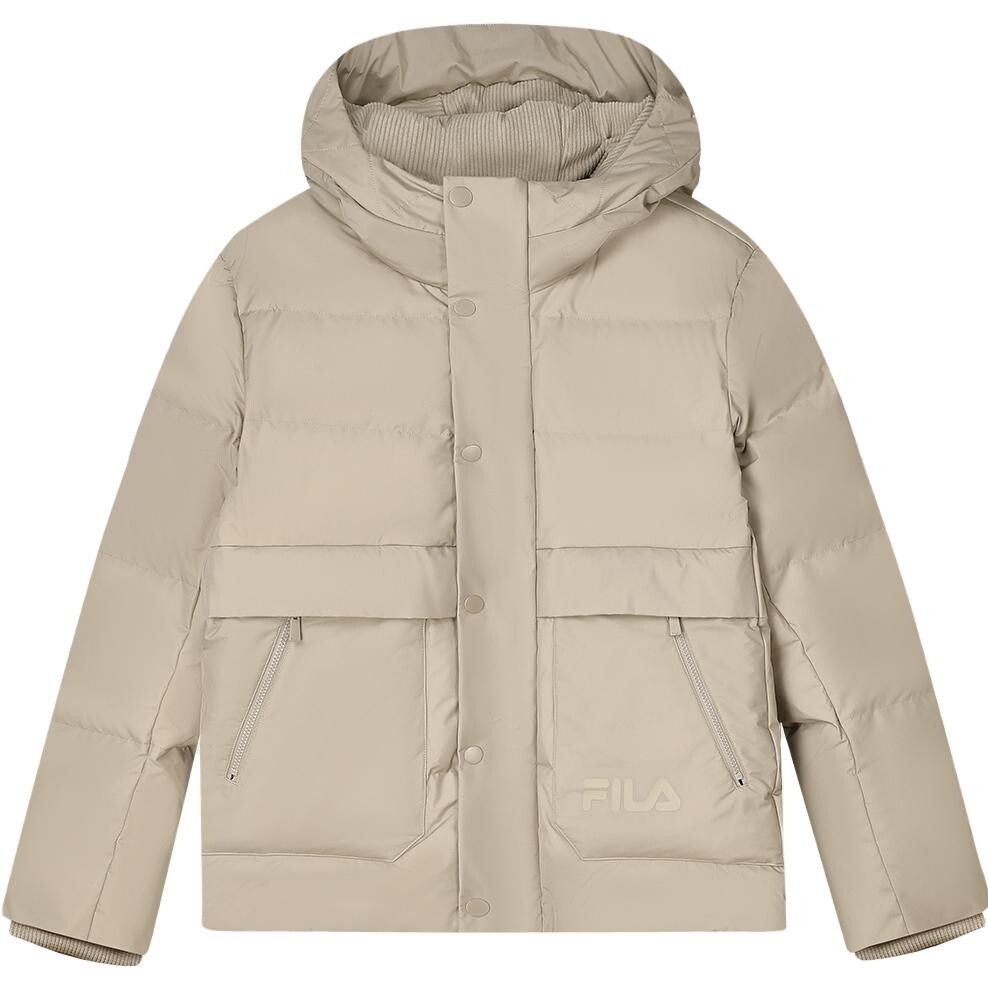 Пуховик мужской Highland желтый Fila, желтый 
Пуховик мужской Highland желтый Fila, желтый