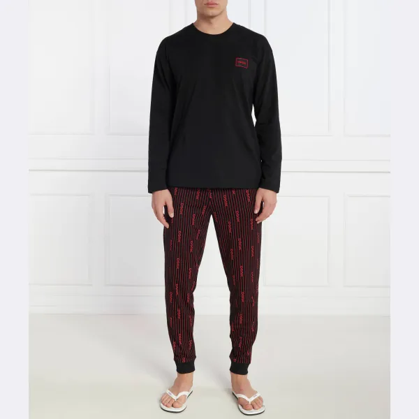 Пижама стандартного кроя с кислотным эффектом Hugo, черный
Пижама стандартного кроя с кислотным эффектом Hugo, черный