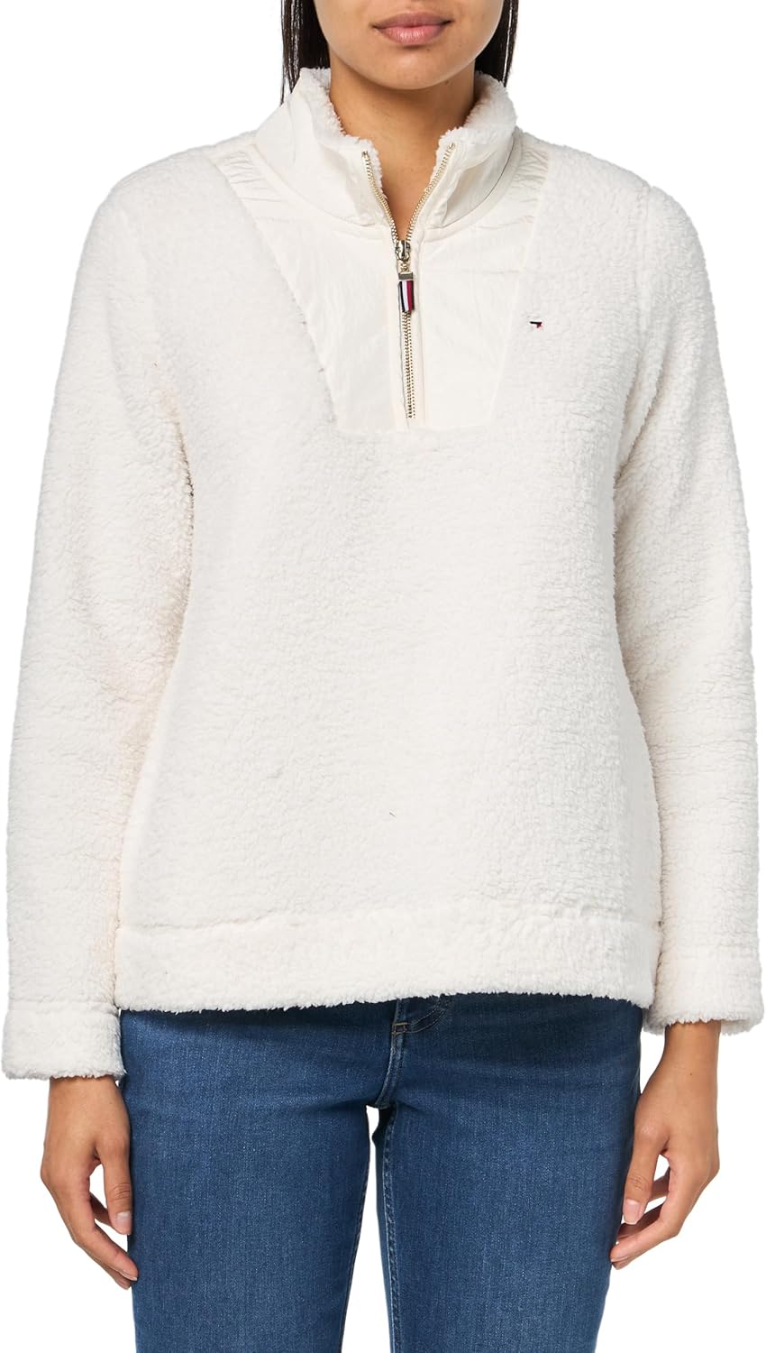 Женская куртка Tommy Hilfiger из шерпы с застежкой-молнией 1/4, Soft Ivory
Женская куртка Tommy Hilfiger из шерпы с застежкой-молнией 1/4, Soft Ivory