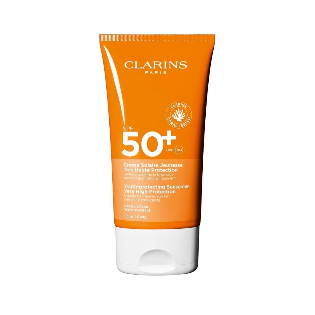 Солнцезащитный крем sun care youth-protecting sunscreen spf50+ Clarins, объем 150 мл.
Солнцезащитный крем sun care youth-protecting sunscreen spf50+ Clarins, объем 150 мл.