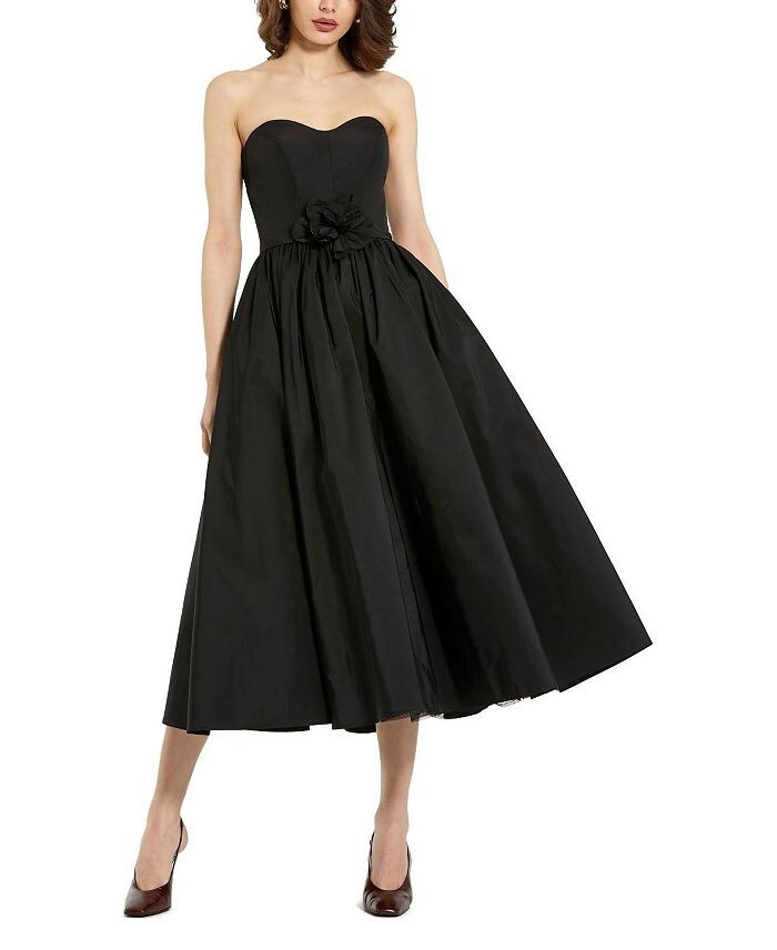 Платье миди без бретелек Mac Duggal Faille с розами, черный
Платье миди без бретелек Mac Duggal Faille с розами, черный