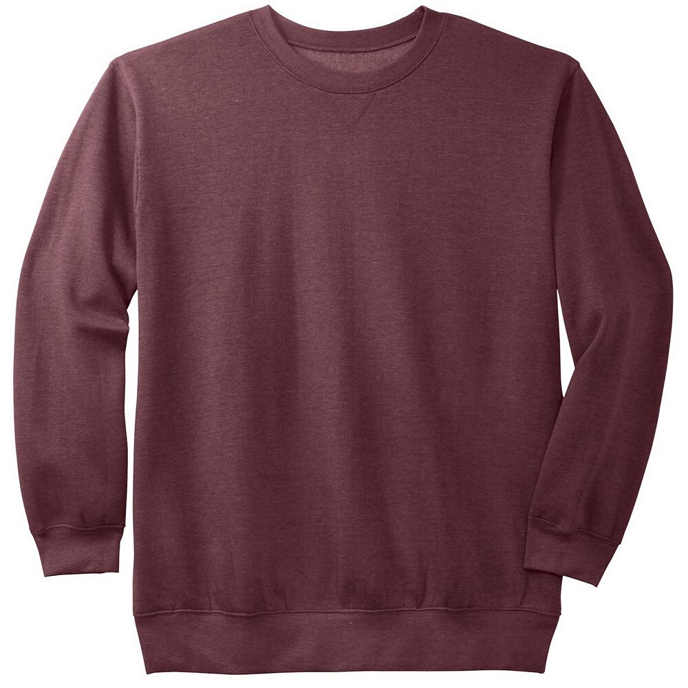 Мужской флисовый свитер с круглым вырезом Kingsize для больших и высоких размеров KingSize, цвет Heather Deep Burgundy
Мужской флисовый свитер с круглым вырезом Kingsize для больших и высоких размеров KingSize, цвет Heather Deep Burgundy